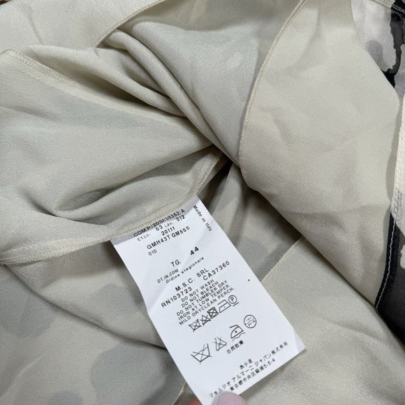 ARMANI COLLEZIONI Ruffled Front Sleeveless Blouse Women’s Size 8 Italy - Picture 11 of 11